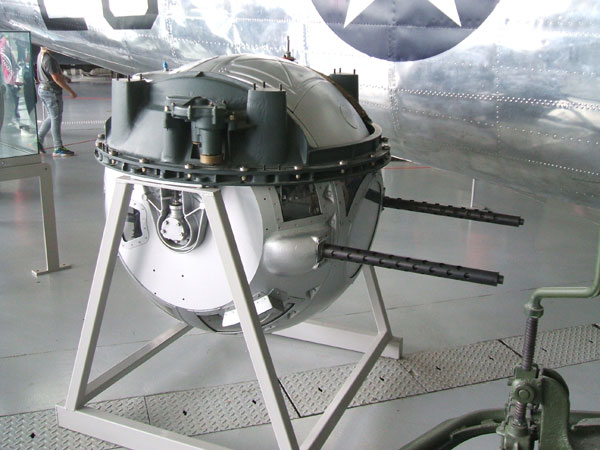 Ball turret of the B-17G.