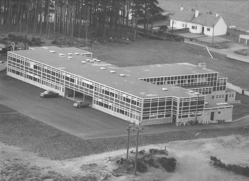 Typical 1960s English school buildings