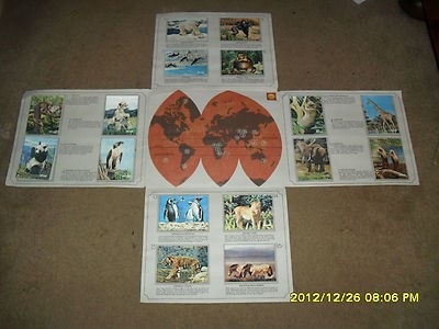 Shell World Wildlife holographic cards